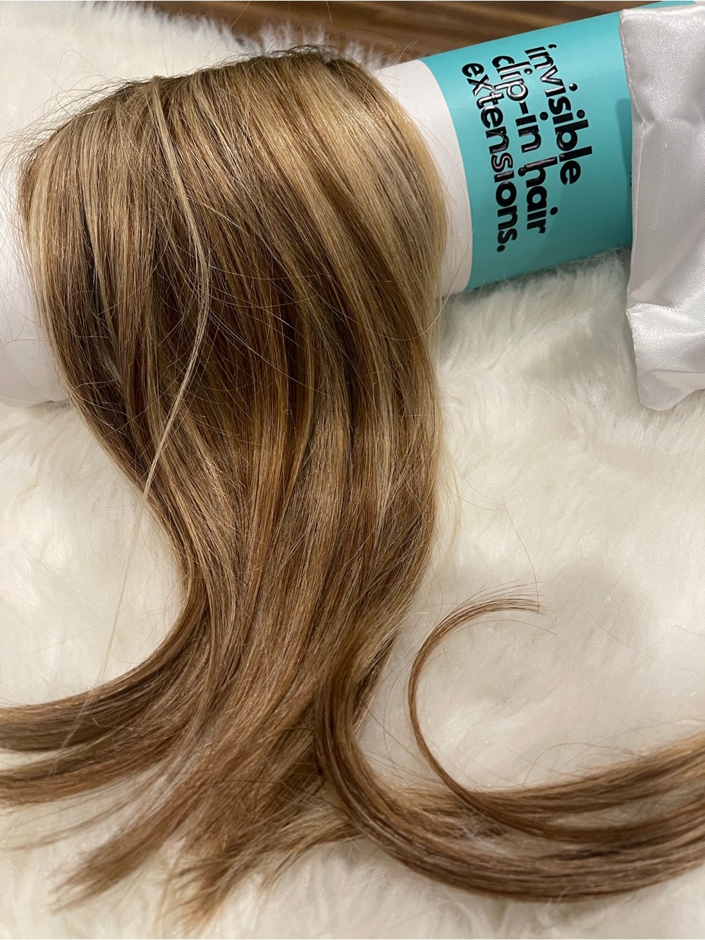 Invisible Clip-In Hair Extensions 14” - Caramel Balayage Blend